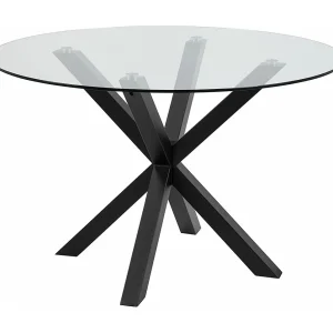Hailey eetkamertafel Ø119cm glas. Hailey eetkamertafel Ø119cm glas.