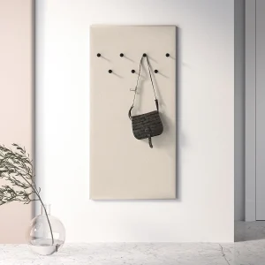 Gevoerde wandkapstok – 68 cm – beige – CALETTO Gevoerde wandkapstok – 68 cm – beige – CALETTO