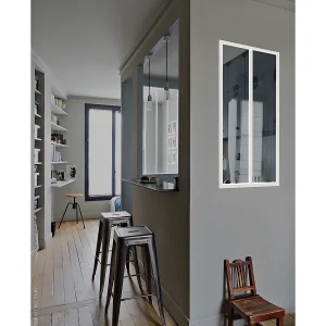 Glazen binnenraam BAYVIEW in aluminium met witte poedercoating – 60x105cm (B x H) -Koop nu online Glazen binnenraam BAYVIEW in aluminium met witte poedercoating – 60x105cm (B x H) -Koop nu online