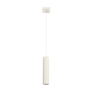 Hanglamp KARBON minimalistisch van – 1 lichtbronnen – L.8 x H.118 cm – beige Hanglamp KARBON minimalistisch van – 1 lichtbronnen – L.8 x H.118 cm – beige