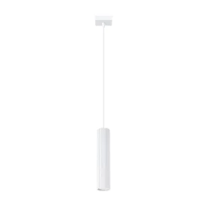 Hanglamp KARBON minimalistisch van – 1 lichtbronnen – L.8 x H.118 cm – wit Hanglamp KARBON minimalistisch van – 1 lichtbronnen – L.8 x H.118 cm – wit