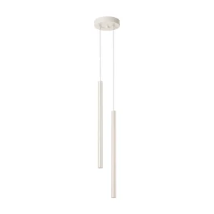 Hanglamp PASTELO modern van – 2 lichtbronnen – L.15 x H.104 cm – beige Hanglamp PASTELO modern van – 2 lichtbronnen – L.15 x H.104 cm – beige