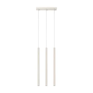 Hanglamp PASTELO modern van  – 3 lichtbronnen – L.30 x H.94 cm – beige