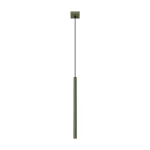 Hanglamp PASTELO modern van – 1 lichtbronnen – L.8 x H.114 cm – olijfgroen Hanglamp PASTELO modern van – 1 lichtbronnen – L.8 x H.114 cm – olijfgroen