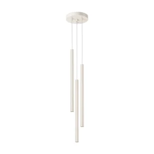 Hanglamp PASTELO modern van – 3 lichtbronnen – L.19,5 x H.104 cm – beige Hanglamp PASTELO modern van – 3 lichtbronnen – L.19,5 x H.104 cm – beige