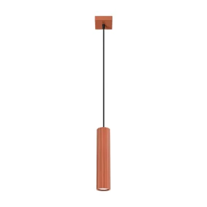 Hanglamp KARBON minimalistisch van – 1 lichtbronnen – L.8 x H.118 cm – rode oker Hanglamp KARBON minimalistisch van – 1 lichtbronnen – L.8 x H.118 cm – rode oker