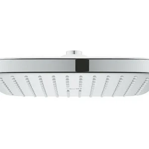 GROHE Vitalio Comfort 250 Cube douchekop, 1 straal, vierkant 250mm, verchroomd, snelle installatie