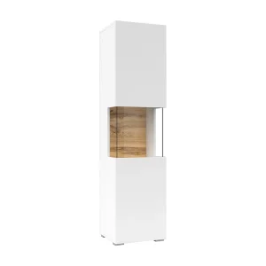 Glora 1-deurs vitrinekast Wit Glora 1-deurs vitrinekast Wit