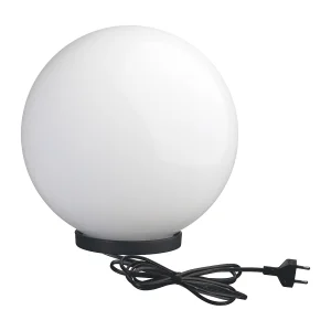 GLOU buitenbaken moderne en veelzijdige stijl – D. ø25 cm – E27 15W – 2 m kabel – IP44 – opalen bajonetbol – buitenkant – polyamide en zwart GLOU buitenbaken moderne en veelzijdige stijl – D. ø25 cm – E27 15W – 2 m kabel – IP44 – opalen bajonetbol – buitenkant – polyamide en zwart