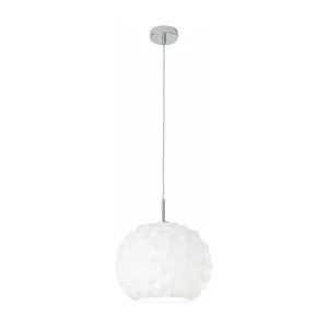 Hanglamp van wit geblazen glas, diameter 35 cm, E27 fitting, elegant en modern design voor verfijnde interieurs – Perenz Hanglamp van wit geblazen glas, diameter 35 cm, E27 fitting, elegant en modern design voor verfijnde interieurs – Perenz
