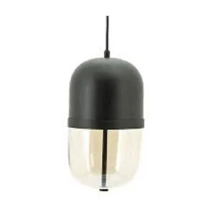 Hanglamp Maverick – Zwart IJzer en Glas – 20x20x37 cm Hanglamp Maverick – Zwart IJzer en Glas – 20x20x37 cm