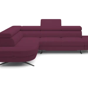 Hoekbank OTIS met slaapfunctie 131×207 cm, verstelbare hoofdsteunen, AURORA, linkeropstelling, 276x218x97 cm, paars Hoekbank OTIS met slaapfunctie 131×207 cm, verstelbare hoofdsteunen, AURORA, linkeropstelling, 276x218x97 cm, paars