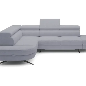 Hoekbank OTIS met slaapfunctie 131×207 cm, verstelbare hoofdsteunen, AURORA, linkeropstelling, 276x218x97 cm, lichtgrijs Hoekbank OTIS met slaapfunctie 131×207 cm, verstelbare hoofdsteunen, AURORA, linkeropstelling, 276x218x97 cm, lichtgrijs