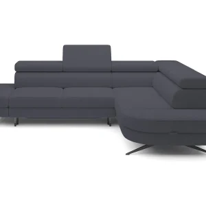 Hoekbank OTIS met slaapfunctie 131×207 cm, verstelbare hoofdsteunen, AURORA, rechteropstelling, 276x218x97 cm, donkergrijs Hoekbank OTIS met slaapfunctie 131×207 cm, verstelbare hoofdsteunen, AURORA, rechteropstelling, 276x218x97 cm, donkergrijs