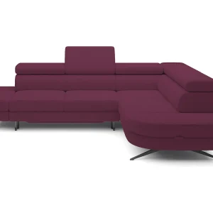 Hoekbank OTIS met slaapfunctie 131×207 cm, verstelbare hoofdsteunen, AURORA, rechteropstelling, 276x218x97 cm, paars Hoekbank OTIS met slaapfunctie 131×207 cm, verstelbare hoofdsteunen, AURORA, rechteropstelling, 276x218x97 cm, paars