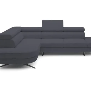 Hoekbank OTIS met slaapfunctie 131×207 cm, verstelbare hoofdsteunen, AURORA, linkeropstelling, 276x218x97 cm, donkergrijs Hoekbank OTIS met slaapfunctie 131×207 cm, verstelbare hoofdsteunen, AURORA, linkeropstelling, 276x218x97 cm, donkergrijs