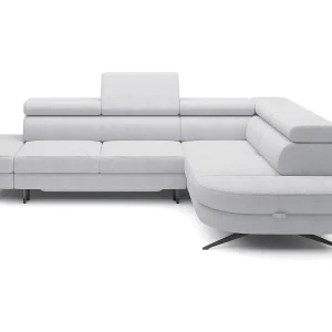 Hoekbank OTIS met slaapfunctie 131×207 cm, verstelbare hoofdsteunen, AURORA, rechteropstelling, 276x218x97 cm, lichtgrijs Hoekbank OTIS met slaapfunctie 131×207 cm, verstelbare hoofdsteunen, AURORA, rechteropstelling, 276x218x97 cm, lichtgrijs