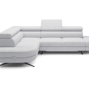 Hoekbank OTIS met slaapfunctie 131×207 cm, verstelbare hoofdsteunen, AURORA, linkeropstelling, 276x218x97 cm, lichtgrijs Hoekbank OTIS met slaapfunctie 131×207 cm, verstelbare hoofdsteunen, AURORA, linkeropstelling, 276x218x97 cm, lichtgrijs