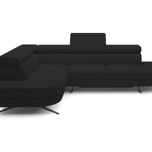 Hoekbank OTIS met slaapfunctie 131×207 cm, verstelbare hoofdsteunen, AURORA, linkeropstelling, 276x218x97 cm, zwart Hoekbank OTIS met slaapfunctie 131×207 cm, verstelbare hoofdsteunen, AURORA, linkeropstelling, 276x218x97 cm, zwart