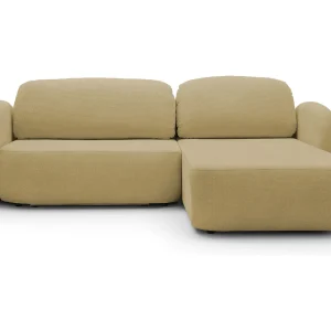 Hoekbank OLIO L-Form met Bed 138x210cm Lade en Verwijderbare Kussens – Rechts 248x174x86cm OLIJF