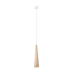 Hanglamp SULA Scandinavisch van – 1 lichtbronnen – L.8 x H.120 cm – natuurlijk hout Hanglamp SULA Scandinavisch van – 1 lichtbronnen – L.8 x H.120 cm – natuurlijk hout