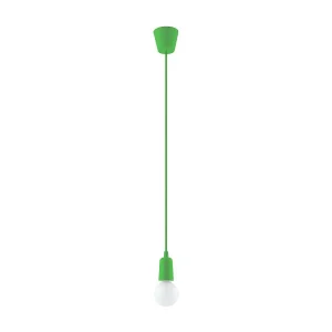 Hanglamp DIEGO modern van – 1 lichtbronnen – L.9 x H.90 cm – groente Hanglamp DIEGO modern van – 1 lichtbronnen – L.9 x H.90 cm – groente
