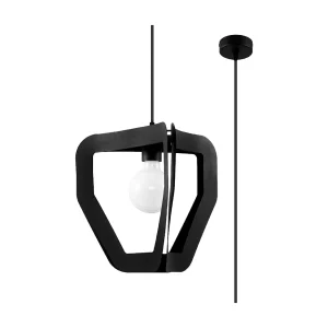 Hanglamp TRES industrieel van – 1 lichtbronnen – L.33 x H.130 cm – zwart Hanglamp TRES industrieel van – 1 lichtbronnen – L.33 x H.130 cm – zwart