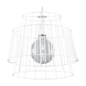 Hanglamp GATE industrieel van – 1 lichtbronnen – L.35 x H.130 cm – wit Hanglamp GATE industrieel van – 1 lichtbronnen – L.35 x H.130 cm – wit