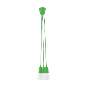 Hanglamp DIEGO modern van – 3 lichtbronnen – L.15 x H.90 cm – groente Hanglamp DIEGO modern van – 3 lichtbronnen – L.15 x H.90 cm – groente