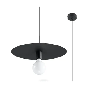 Hanglamp FLAVIO modern van – 1 lichtbronnen – L.40 x H.105 cm – zwart Hanglamp FLAVIO modern van – 1 lichtbronnen – L.40 x H.105 cm – zwart