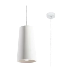 Hanglamp GULCAN modern van – 1 lichtbronnen – L.16 x H.128 cm – wit Hanglamp GULCAN modern van – 1 lichtbronnen – L.16 x H.128 cm – wit