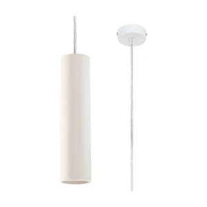 Hanglamp NANCY modern van – 1 lichtbronnen – L.8 x H.132 cm – wit Hanglamp NANCY modern van – 1 lichtbronnen – L.8 x H.132 cm – wit
