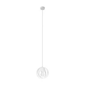 Hanglamp TULOS modern van – 1 lichtbronnen – L.16 x H.125 cm – wit Hanglamp TULOS modern van – 1 lichtbronnen – L.16 x H.125 cm – wit