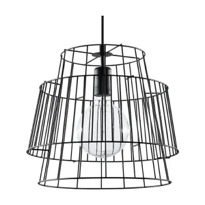 Hanglamp GATE industrieel van – 1 lichtbronnen – L.35 x H.130 cm – zwart Hanglamp GATE industrieel van – 1 lichtbronnen – L.35 x H.130 cm – zwart