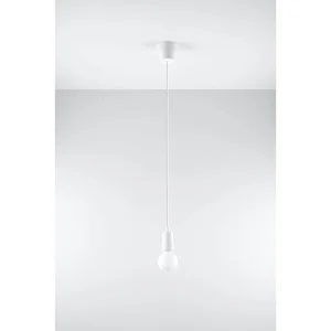 Hanglamp DIEGO modern van – 1 lichtbronnen – L.9 x H.90 cm – wit Hanglamp DIEGO modern van – 1 lichtbronnen – L.9 x H.90 cm – wit