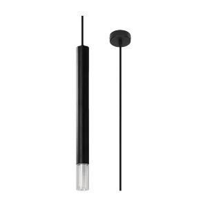 Hanglamp WEZYR modern van – 1 lichtbronnen – L.8 x H.120 cm – zwart Hanglamp WEZYR modern van – 1 lichtbronnen – L.8 x H.120 cm – zwart