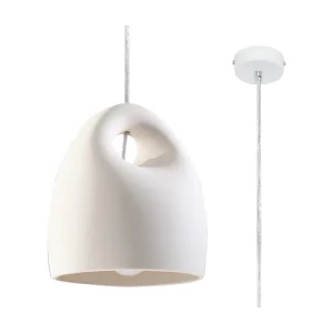 Hanglamp BUKANO modern van – 1 lichtbronnen – L.25 x H.126 cm – wit Hanglamp BUKANO modern van – 1 lichtbronnen – L.25 x H.126 cm – wit