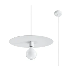 Hanglamp FLAVIO modern van – 1 lichtbronnen – L.40 x H.105 cm – wit Hanglamp FLAVIO modern van – 1 lichtbronnen – L.40 x H.105 cm – wit