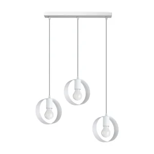 Hanglamp TITRAN modern van – 3 lichtbronnen – L.56 x H.110 cm – wit Hanglamp TITRAN modern van – 3 lichtbronnen – L.56 x H.110 cm – wit