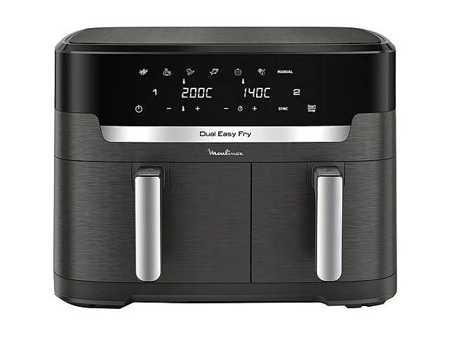 Heteluchtfriteuse 11L Moulinex Easy Fry XXL - Zonder Olie, 7 Programma's, Dubbele Lade, Extra Crisp Technologie