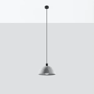 Hanglamp PABLITO industrieel van – 1 lichtbronnen – L.30 x H.120 cm – grijs Hanglamp PABLITO industrieel van – 1 lichtbronnen – L.30 x H.120 cm – grijs