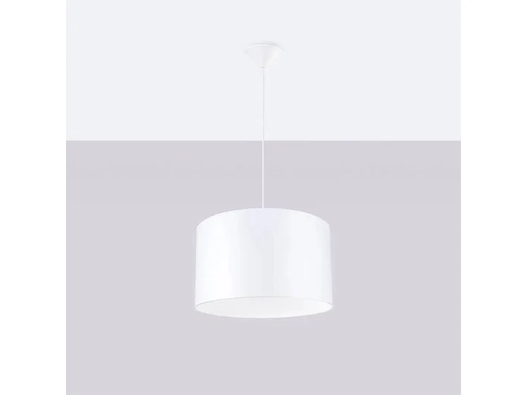Hanglamp NOVA minimalistisch van - 1 lichtbronnen - L.40 x H.88 cm - wit