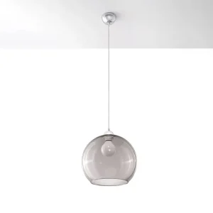 Hanglamp BALL minimalistisch van – 1 lichtbronnen – L.30 x H.120 cm – grafiet Hanglamp BALL minimalistisch van – 1 lichtbronnen – L.30 x H.120 cm – grafiet