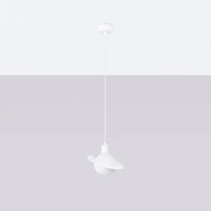 Hanglamp HYPERION modern van – 1 lichtbronnen – L.20 x H.125 cm – wit Hanglamp HYPERION modern van – 1 lichtbronnen – L.20 x H.125 cm – wit