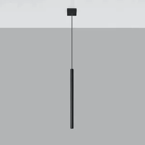 Hanglamp PASTELO modern van – 1 lichtbronnen – L.8 x H.100 cm – zwart Hanglamp PASTELO modern van – 1 lichtbronnen – L.8 x H.100 cm – zwart
