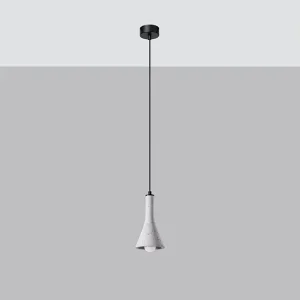 Hanglamp REA modern van – 1 lichtbronnen – L.12 x H.125 cm – grijs Hanglamp REA modern van – 1 lichtbronnen – L.12 x H.125 cm – grijs