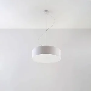 Hanglamp ARENA minimalistisch van  – 2 lichtbronnen – L.35 x H.111 cm – wit