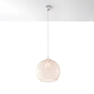 Hanglamp BALL minimalistisch van – 1 lichtbronnen – L.30 x H.120 cm – Champagne Hanglamp BALL minimalistisch van – 1 lichtbronnen – L.30 x H.120 cm – Champagne