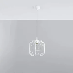 Hanglamp CELTA industrieel van – 1 lichtbronnen – L.23 x H.95 cm – wit Hanglamp CELTA industrieel van – 1 lichtbronnen – L.23 x H.95 cm – wit