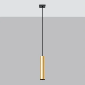 Hanglamp LAGOS modern van – 1 lichtbronnen – L.8 x H.100 cm – gouden glans Hanglamp LAGOS modern van – 1 lichtbronnen – L.8 x H.100 cm – gouden glans